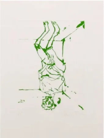 Офорт И Аквитанта Baselitz - Serpentine - green