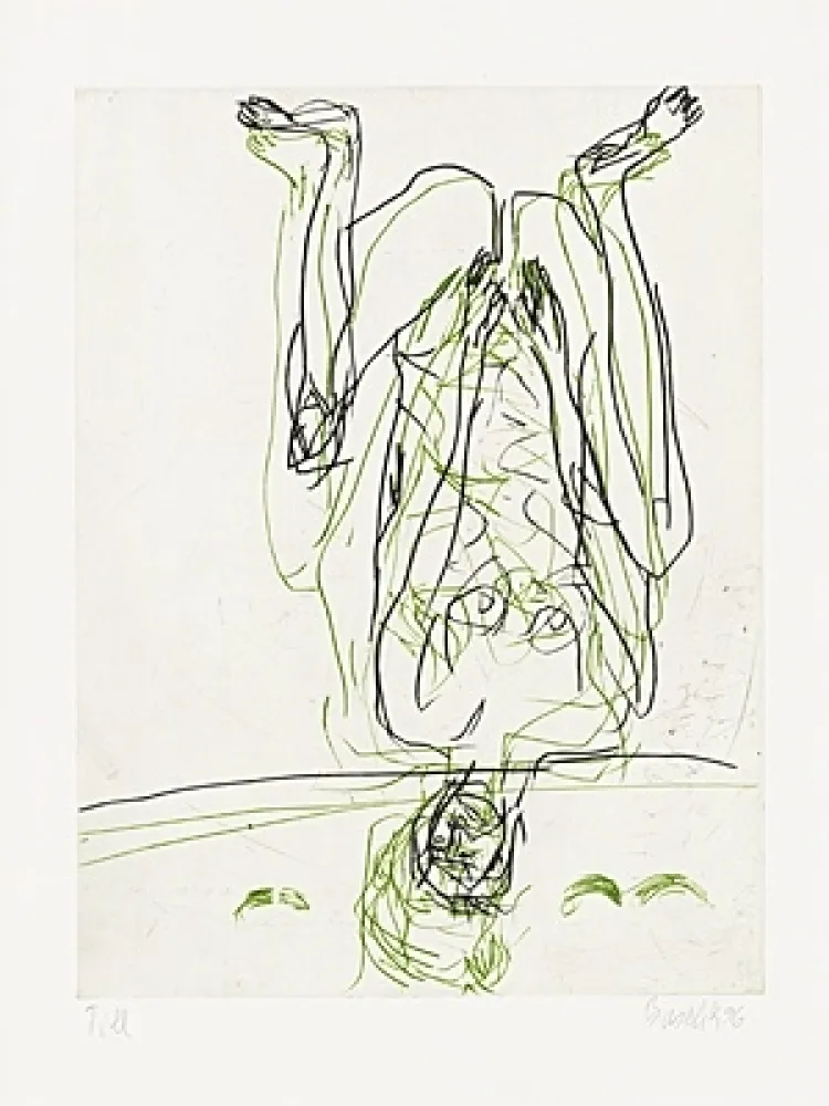 Офорт Baselitz - Zwei Streifen