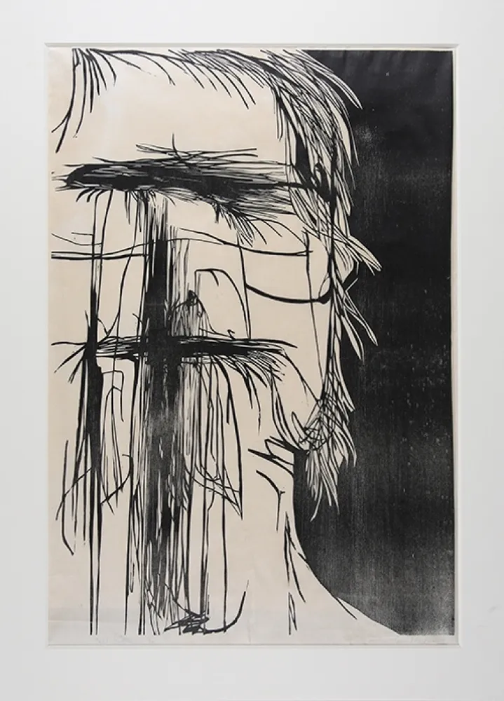 Гравюра На Дереве Baskin - Dead Saint