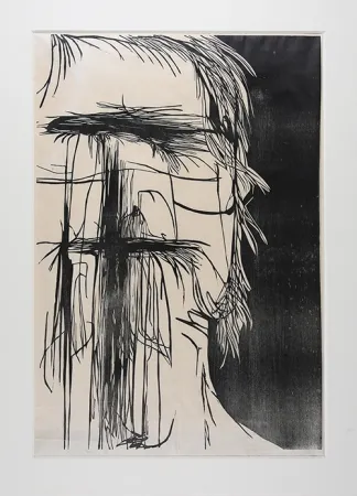 Гравюра На Дереве Baskin - Dead Saint