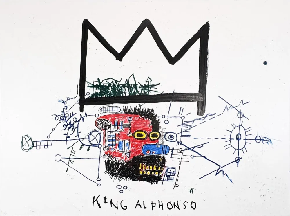 Сериграфия Basquiat - King Alphonso