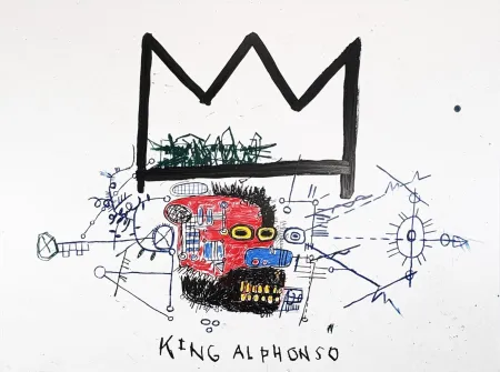 Сериграфия Basquiat - King Alphonso