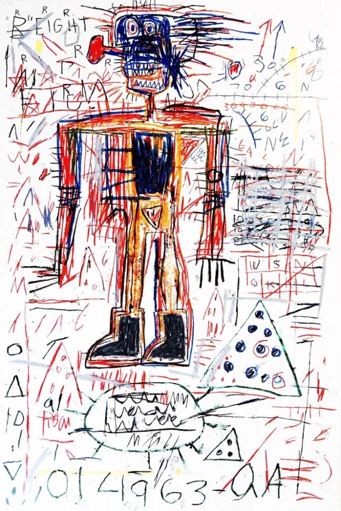 Сериграфия Basquiat - Untitled II from The Figures Portfolio