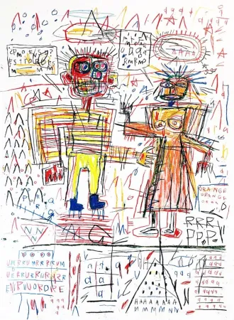 Сериграфия Basquiat - Untitled III from The Figures Portfolio