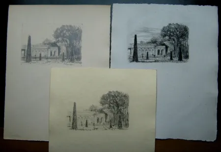 Гравюра Baudier - La cité des eaux