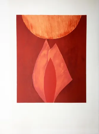 Литография Bazaine - AFF AVT MAM (BLASONS). Lithographie originale de 1975.