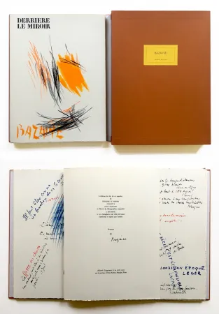 Иллюстрированная Книга Bazaine - BAZAINE. Derrière le miroir, n° 197.‎ 1972. TIRAGE DE LUXE SIGNÉ.
