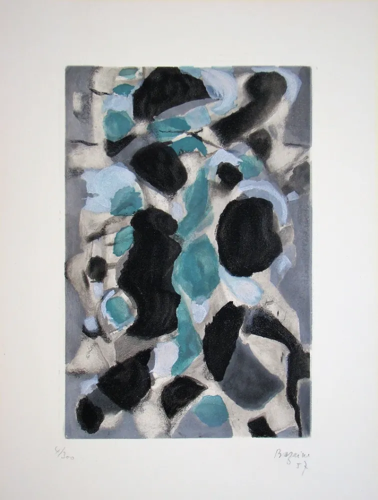 Офорт Bazaine - Composition, 1957