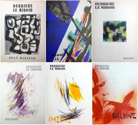 Иллюстрированная Книга Bazaine - DERRIÈRE LE MIROIR. BAZAINE. Collection complète des 6 volumes de la revue DERRIÈRE LE MIROIR consacrés à Jean Bazaine (parus de 1949 à 1975).