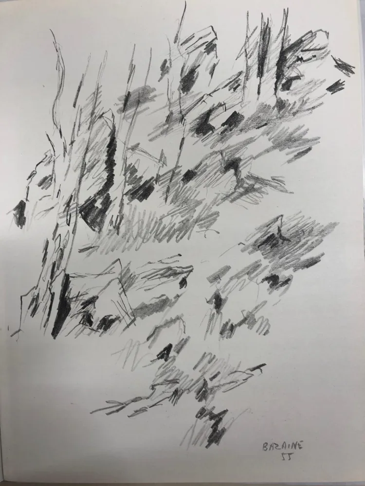 Литография Bazaine - Dessin 1955