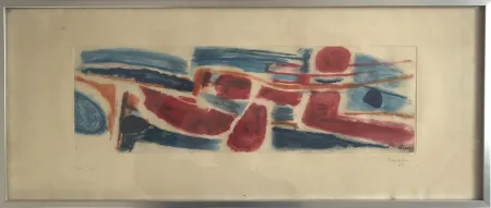 Акватинта Bazaine - Sans titre (Le nageur)