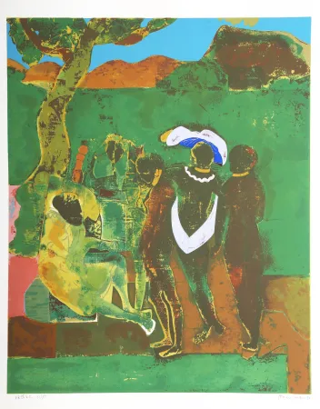 Сериграфия Bearden - Prologue to Troy