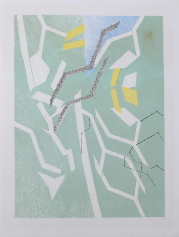 Литография Beaudin - Carte de voeux