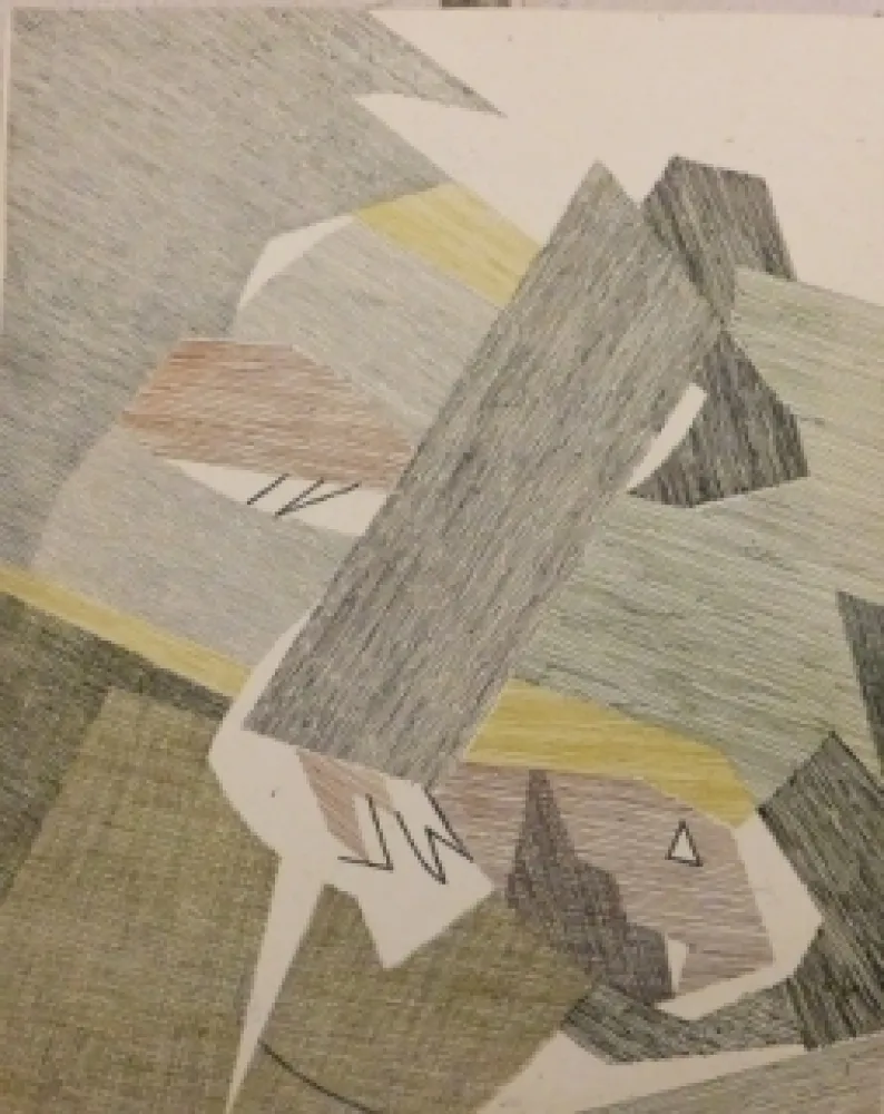 Офорт Beaudin - Eau- forte pour le texte Les Paysans