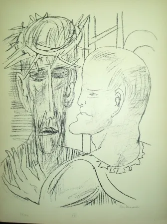 Литография Beckmann - Christ and Pilate