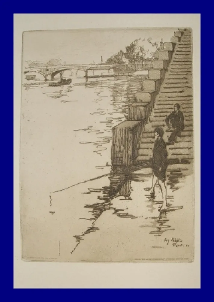 Офорт И Аквитанта Bejot - L'escalier