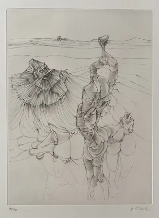 Офорт И Аквитанта Bellmer - Analogies 3, 1971