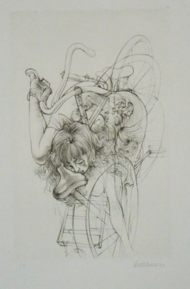 Офорт И Аквитанта Bellmer - Bicyclette