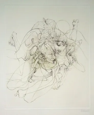 Офорт И Аквитанта Bellmer - Dialogue entre un prêtre et un moribond