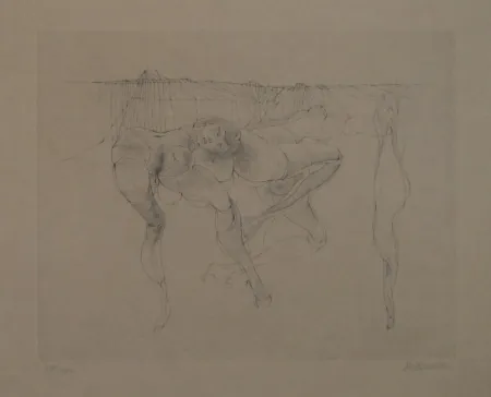 Гравюра Bellmer - Erotische Szene