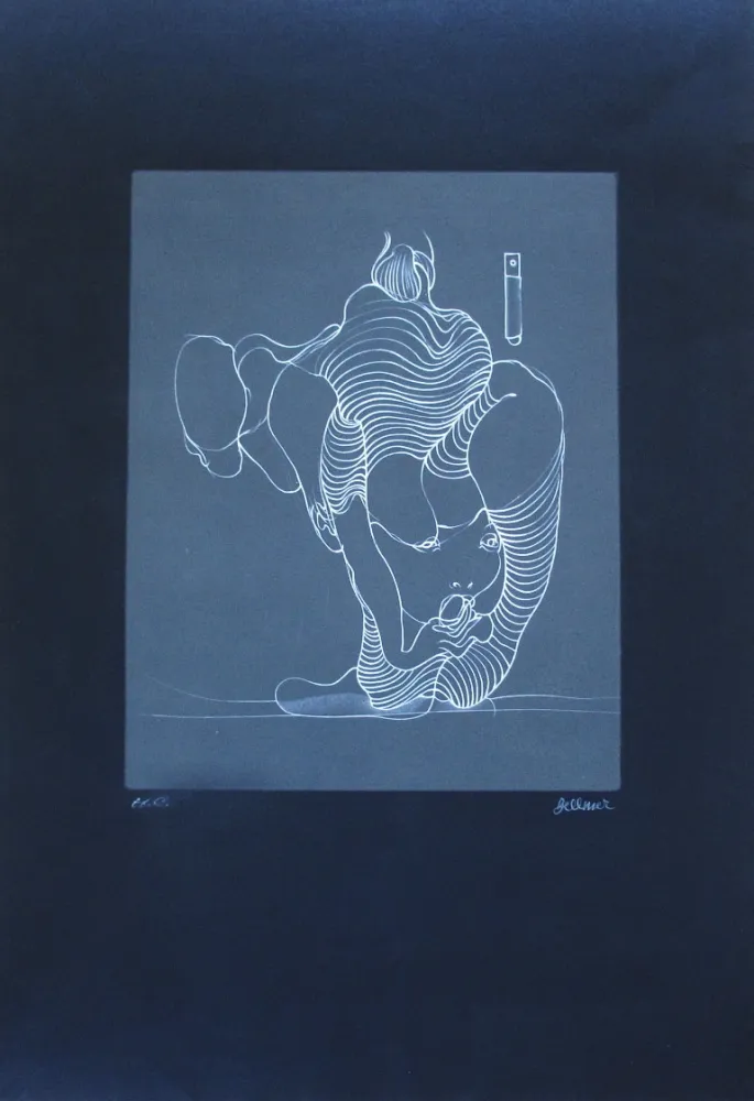 Офорт Bellmer - Femme avalant un serpent