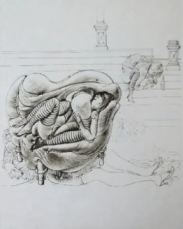 Офорт И Аквитанта Bellmer - Initiation à la sexualité