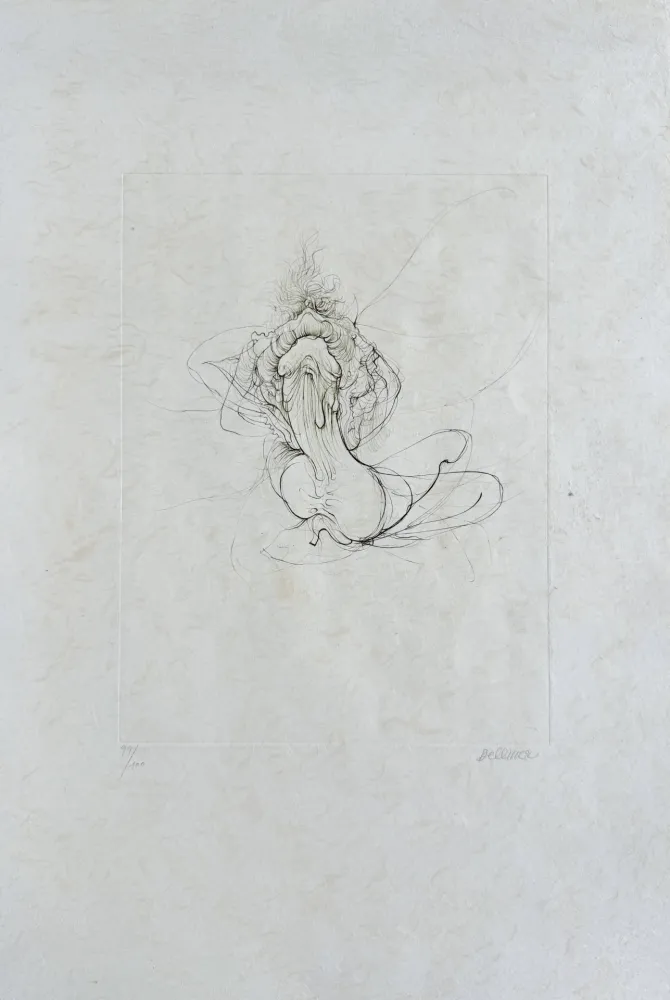 Офорт Bellmer - La bataille (D. 118)