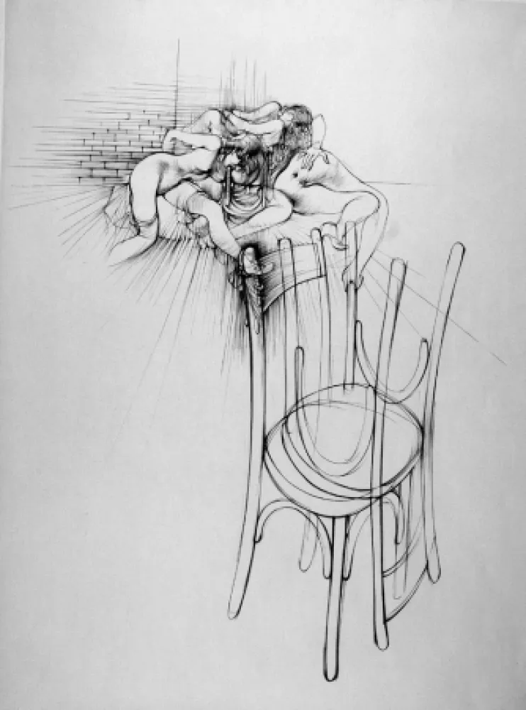 Офорт Bellmer - La sedia