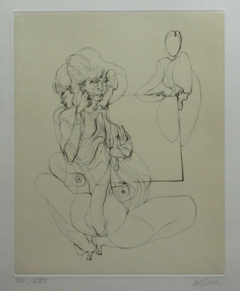 Гравюра Сухой Иглой Bellmer - La Table parlante