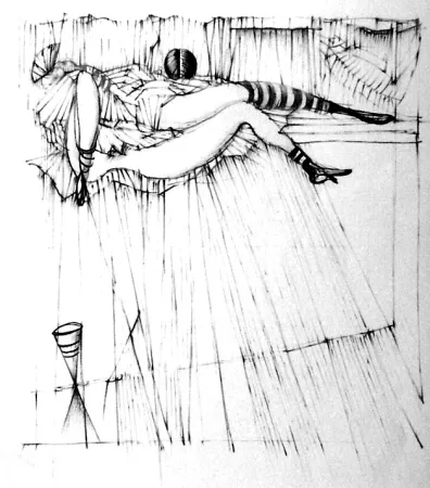 Офорт Bellmer - La toupies