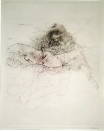 Акватинта Bellmer - L'aigle mademoiselle