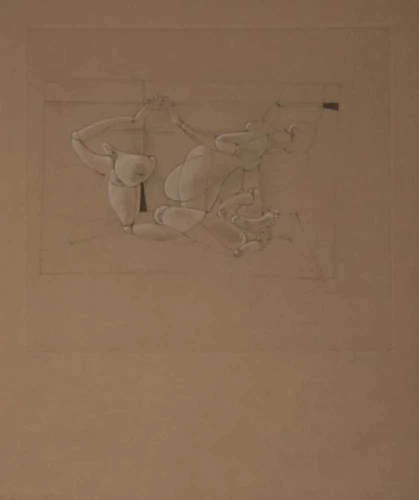 Офорт И Аквитанта Bellmer - Les Marionettes