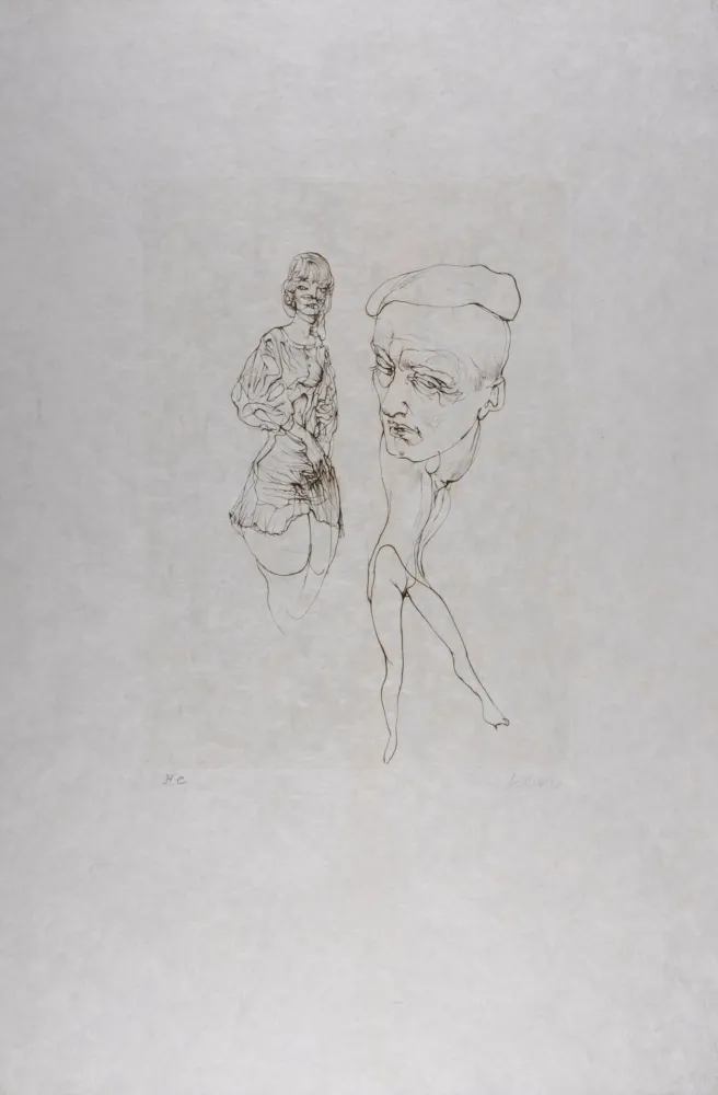 Офорт Bellmer - L'Homme à la casquette