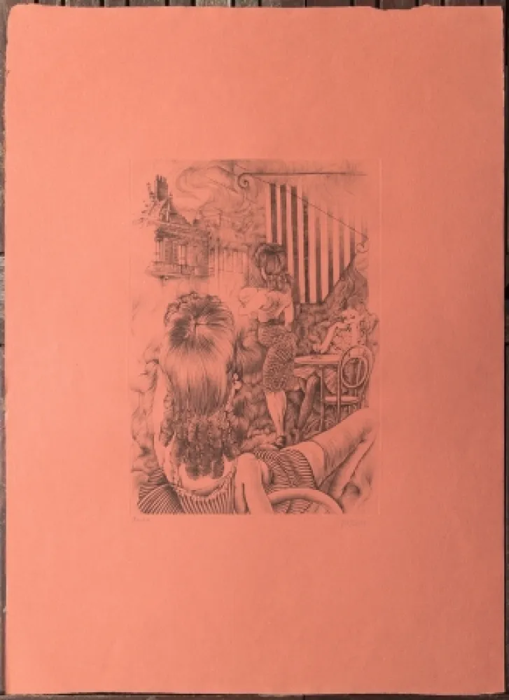 Офорт Bellmer - L'incendie