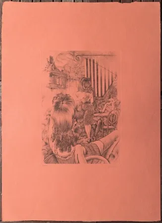 Офорт Bellmer - L'incendie