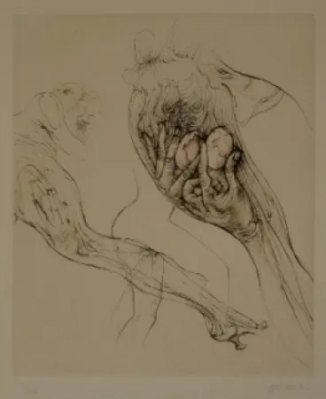 Офорт Bellmer - L'Oeuf