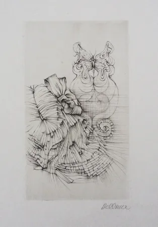 Офорт И Аквитанта Bellmer - Métamorphose (Papillon)