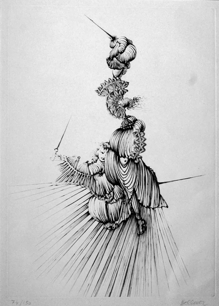 Офорт Bellmer - Miroir de Songes