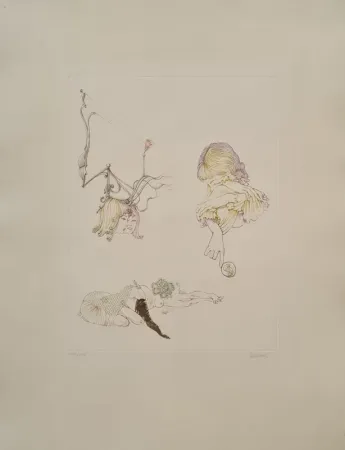 Офорт И Аквитанта Bellmer - Miroir des songes 