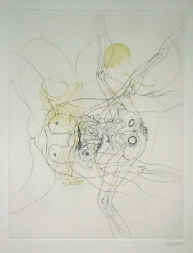 Офорт И Аквитанта Bellmer - Notes pour la nouvelle Justine