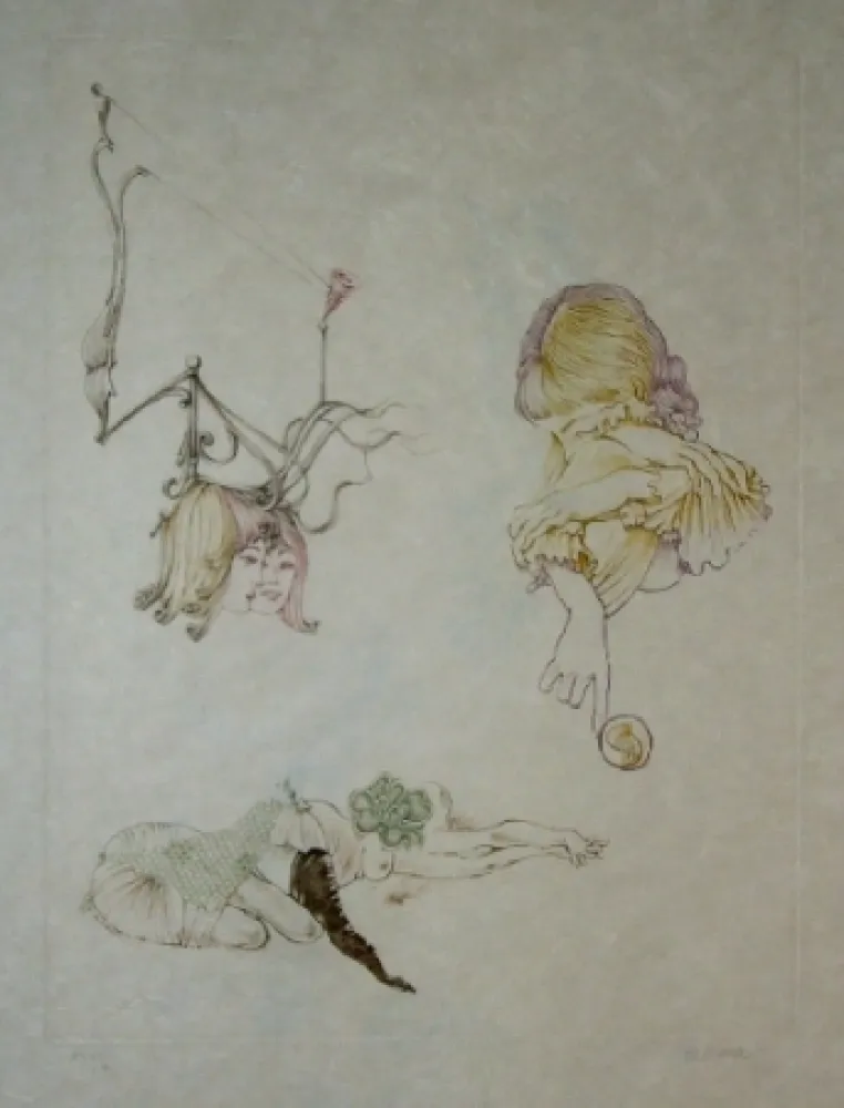 Офорт И Аквитанта Bellmer - Oeillades ciselées 9