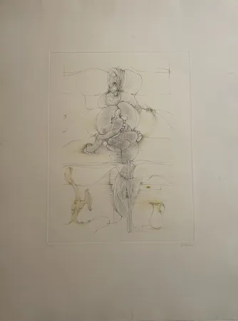 Гравюра Bellmer - Onze heure et demie 