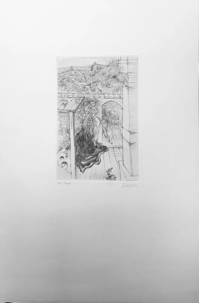 Офорт Bellmer - Retable (1971)