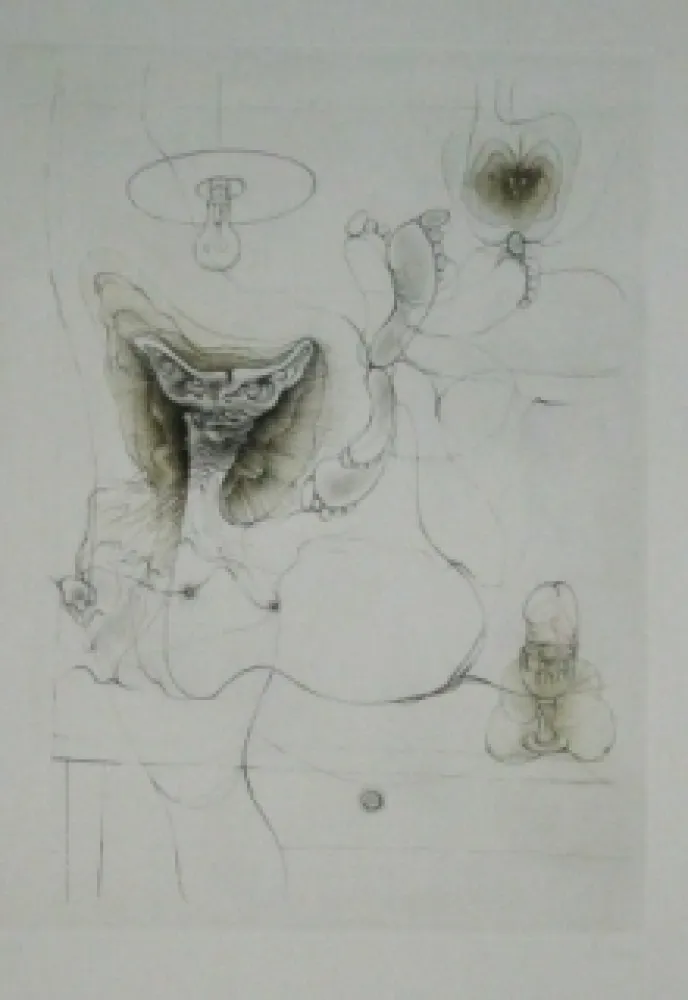 Офорт И Аквитанта Bellmer - Sans titre