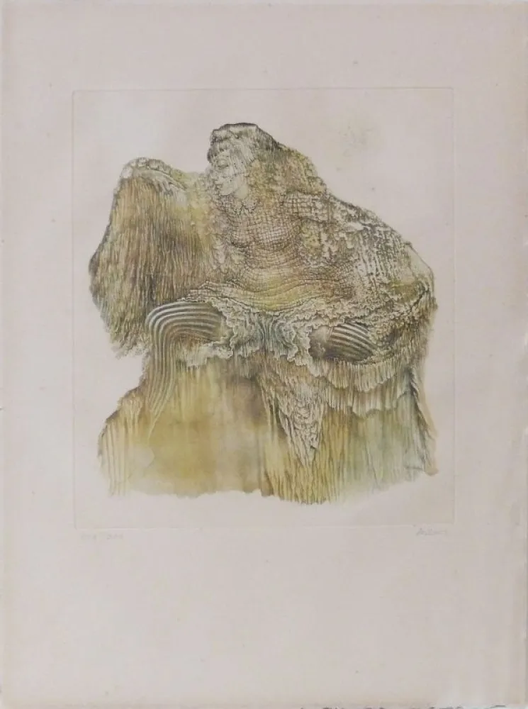 Офорт И Аквитанта Bellmer - Sans titre