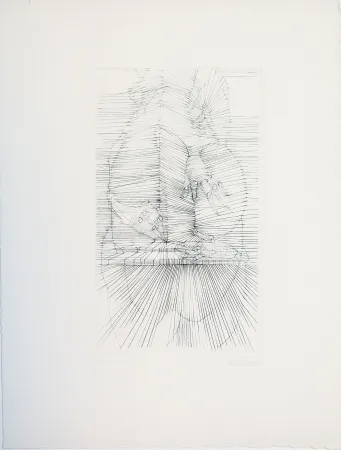 Гравюра Сухой Иглой Bellmer - Seeking fingers form 