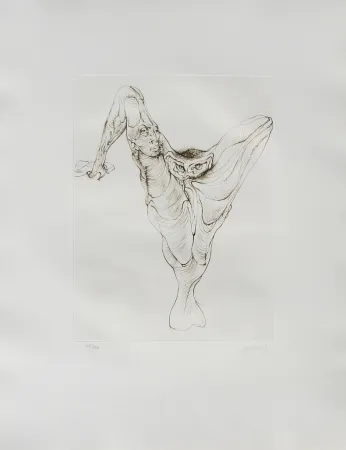 Акватинта Bellmer - Sexe oiseau