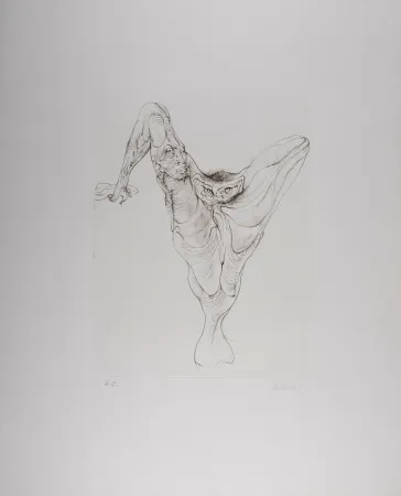 Офорт Bellmer - Sexe Oiseau