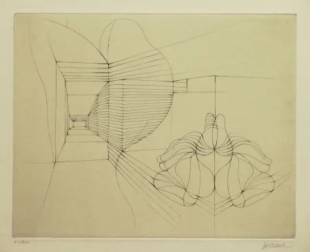 Гравюра Сухой Иглой Bellmer - Souterrain Prénatal