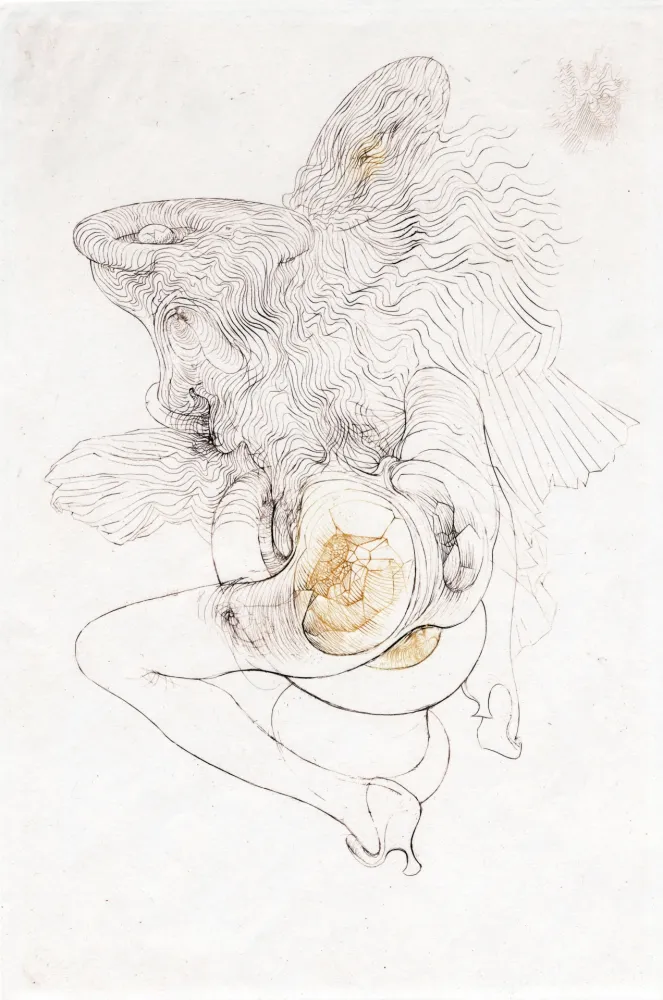 Офорт И Аквитанта Bellmer - SUITE EN COULEURS DES 6 GRAVURES POUR 